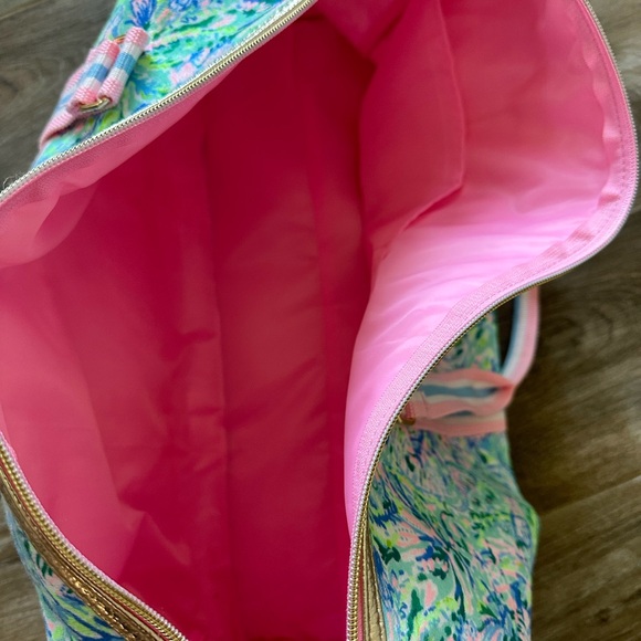 Lilly Pulitzer Pink and Blue Travel Bag - Picture 5 of 5